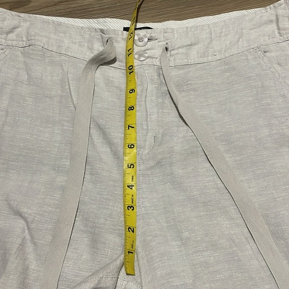 Jones & Co linen shorts Button Zip Drawstring Womens 14 Beige Casual Summer - Picture 7 of 11